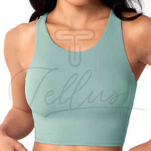 Débardeur court en coton tricoté uni personnalisé avec logo, de haute qualité, pour femme, idéal pour l'entraînement – Vente en gros - Product Image 5