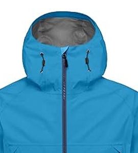 Chaqueta Impermeable y Cortavientos para Hombre, Ligera, Transpirable, con Capucha y Cuello Alto, para Senderismo y Viajes de Verano - Product Image 2