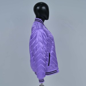 Customized Ladies Outdoor Stand Collar Washed <b>Women</b> Winter Coat Satin Breathable Custom High Quality Snowboard Satin <b>Jacket</b> - Product Image 4