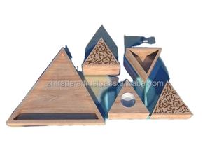 Quemador de Incienso Árabe de Madera de Primera Calidad, Juego de Mubkhar, Exquisito Soporte para Bakhoor para Ramadán, Eid, Regalos Festivos Árabes y Hogar - Product Image 6