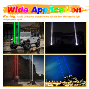 4X4 ملحقات الطرق الوعرة مربع RGBW إضاءة بقعة ليزر متعددة الألوان للمركبات الثقيلة - Product Image 6