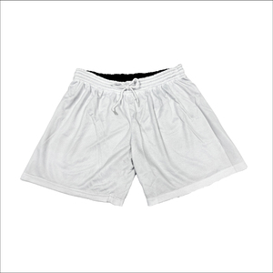 Pantalones Cortos de Baloncesto Blancos de Malla para Hombre, con Cordón, Cintura Media, Secado Rápido, Estilo Retro, para Entrenamiento, Personalizables para Equipos - Product Image 1