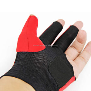 Guante de billar de tres dedos, antideslizante, transpirable, de medio dedo, para billar, snooker, mano derecha, unisex, para todas las estaciones - Product Image 5