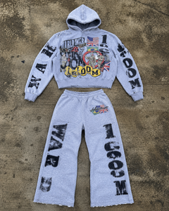 Conjunto de Sudadera con Capucha y Pantalones Deportivos Personalizados en Negro, Estilo Vintage, con Cordón Ajustable, para Hombre, Ligeros, de Algodón, con Logotipo, para Ropa Deportiva Informal - Product Image 6