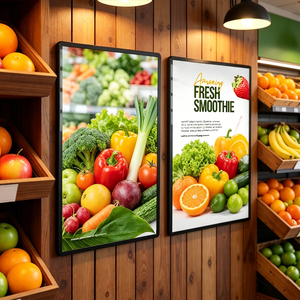 Cajas de Luz LED de Vidrio Ultrafinas Personalizadas para Publicidad, Caja de Luz Rectangular Súper Brillante para Menús y Pósteres para Restaurantes y Tiendas - Product Image 2