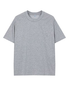 Camiseta de Algodón Tejido de Color Sólido para Hombre - Servicio Personalizado OEM ODM de Alta Calidad, Corte Holgado - Product Image 4