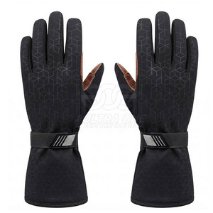 Gants de karting d'hiver de style professionnel, légers, imperméables, en tissu extensible polyester-coton, avec une adhérence durable de la paume, flexibles - Product Image 4