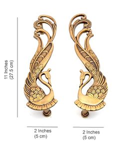 Poignées de meuble en laiton traditionnelles, forme originale, quincaillerie durable pour portes d'armoires - Product Image 3