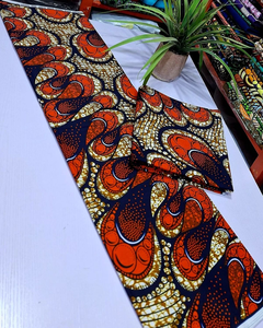 Tissu sergé 100 % coton imprimé wax africain Mozambique brillant pour chemises et robes de garçons – Tendance mode - Product Image 1