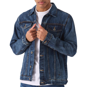 Veste en jean pour homme, best-seller, respirante, fermeture à boutons, quatre poches, style hiver. - Product Image 1