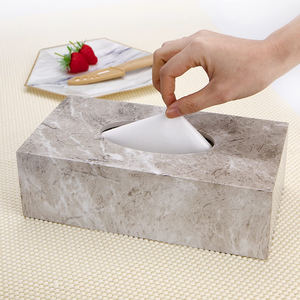 JANNAT EXPORT Eco-Friendly Modern <b>Marble</b> Tissue Box with Handmade Finishing Work Model MTB-62 From Uttar Pradesh - Product Image 1