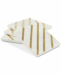 <b>Drink</b> <b>coaster</b> set, natural stone <b>coaster</b>, handmade marble <b>coaster</b>, marble <b>coaster</b> with brass inlay, brass inlay <b>coaster</b> - Product Image 5