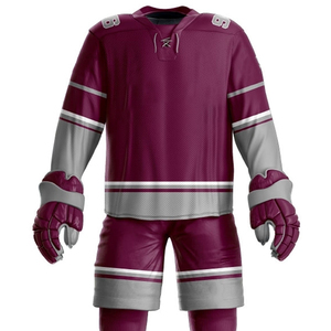 Uniforme de hockey sobre hielo, jersey y pantalones personalizados para equipo, fabricante OEM, conjunto de jersey de hockey sobre hielo, ropa profesional para equipo, logotipo personalizado - Product Image 3