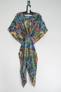 ชุดเดรสผ้าฝ้ายพิมพ์ลายทำมือ สไตล์อินเดีย สำหรับใส่ไปชายหาด งานเทศกาล หรือสไตล์โบฮีเมียน - Product Image 6