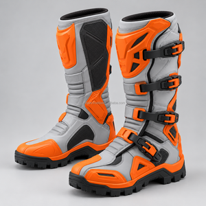 Bottes de moto longues, chaussures de moto personnalisées, design de sécurité en cuir durable, couverture étendue, bottes de moto longues - Product Image 5
