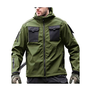 Chaqueta Táctica para Hombre 2026, Estilo Militar, Múltiples Bolsillos con Cremallera, Parches de Velcro en los Brazos, Puños Ajustables, Resistente al Viento - Product Image 2