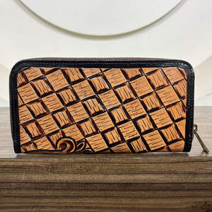 2025ใหม่กระเป๋าคลัทช์สำหรับผู้หญิงทำมือหนังแท้แบบแฮนด์เมดกระเป๋าเงินสำหรับใส่บัตรแบบบล็อค RFID - Product Image 5