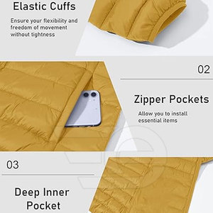 <b>Men</b> Puffer <b>Jacket</b> Warm Winter Casual Lightweight <b>Long</b> Sleeve Zippered Streetwear Outdoor Fashion Trend <b>Men</b> Puffer <b>Jacket</b> - Product Image 6