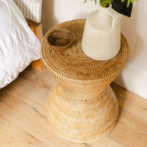 Mesa Auxiliar de Ratán Natural Hecha a Mano, Proveedor Mayorista de Muebles de Ratán Tejido para Interiores del Hogar - Product Image 4