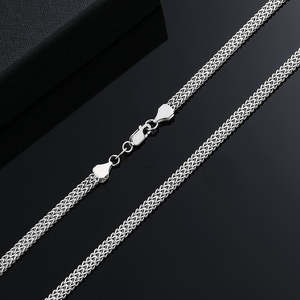 สร้อยเงินแท้ สไตล์ฮิปฮอป สำหรับผู้หญิงและผู้ชาย เครื่องประดับคุณภาพดี - Product Image 3