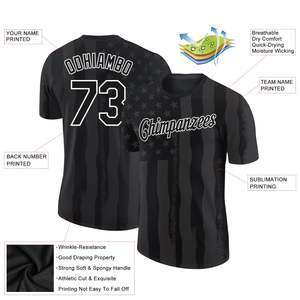 Camiseta Deportiva Personalizada de Primera Calidad con Cuello Redondo, Ropa Deportiva con Nombre y Número Personalizados, Secado Rápido, Venta al Por Mayor de Fábrica - Product Image 2