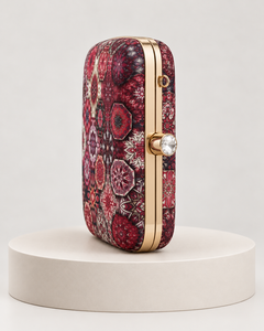 Bolso de Mano Cuadrado con Diseño Vintage y Pedrería, Forro de Satén, para Fiestas y Bodas - Product Image 6