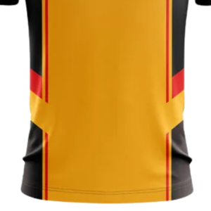 Camiseta Deportiva de Cricket Negra y Dorada para Hombre, Manga Corta, Ropa Deportiva para Partidos, Entrenamiento, Uniforme de Equipo, Ropa de Alto Rendimiento - Product Image 4