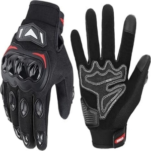 Gants de moto en cuir imperméables pour la protection hivernale, gants de course pour moto, gants de moto en cuir pour la conduite - Product Image 1