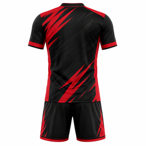 Ensemble d'entraînement de football pour hommes le plus vendu – Respirant, séchage rapide, deux pièces, sans manches, taille élastique, numéros d'équipe personnalisés, anti-transpiration - Product Image 2