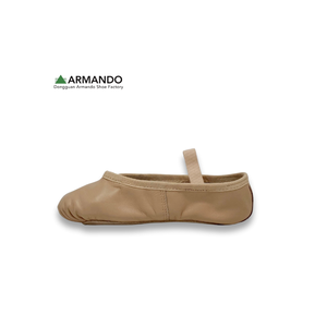 Econ Girls <b>Soft</b> Sole Leather Ballet Pink Ballet Shoes Dance <b>Slippers</b> for Four Seasons Full sole - Product Image 2