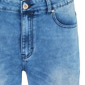 กางเกงยีนส์ขาสั้นผู้ชายใส่สบาย ระบายอากาศดี สไตล์ลำลอง สำหรับฤดูร้อน เอวกลาง ทรงขากว้าง ผ้าฝ้าย สามารถปรับแต่งได้ ขายส่ง - Product Image 2