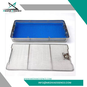 Bandeja de Esterilización Manual de Acero Inoxidable de Calidad Premium con Malla Perforada, Certificación CE - Product Image 6