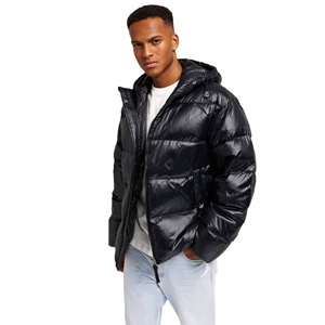 Chaqueta Acolchada con Capucha para Hombre, Abrigo Grueso y Cálido, Resistente al Viento, Ropa Casual para Exteriores, Proveedor al por Mayor, MOQ Bajo - Product Image 4