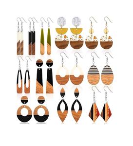 Pendientes de Resina Epoxi de Lujo y Diseño de la Mejor Calidad, Pendientes Modernos de Resina para Mujeres y Niñas, Joyería Artesanal, Manualidades de Resina - Product Image 5