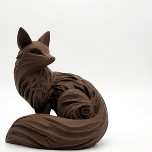 Sculpture de renard en bois d'acajou artisanal - Vente en gros depuis l'Inde - Product Image 1