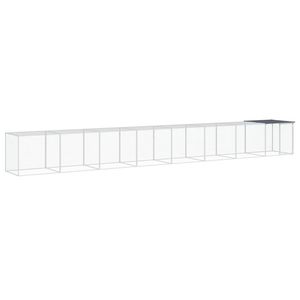 Jaula Grande para Pollos de Acero Galvanizado Antracita, Jaula Resistente para Animales - Product Image 2