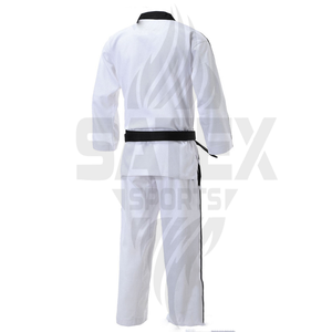 ชุดยูนิฟอร์มคาราเต้แบบใหม่ล่าสุด สีพื้น ระบายอากาศ แห้งเร็ว ผลิตจากผ้าโพลีเอสเตอร์ผสมคอตตอน รับสกรีนโลโก้ - Product Image 2