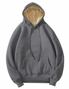 Sudadera Básica para Hombre, 100% Poliéster, Cuello en V, Invierno, Impresión Digital, Teñido Liso, Secado Rápido, Ecológica, Casual, con Bolsillo - Product Image 6