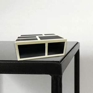 Caja de Joyería Moderna de Resina Blanca y Negra para Decoración del Hogar y Regalos - Product Image 3
