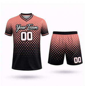 Conjunto de Camiseta y Pantalones Cortos de Fútbol Personalizados para Hombre y Mujer con Nombre, Número y Logotipo del Equipo, 100% Antibacteriano, para Invierno - Product Image 3