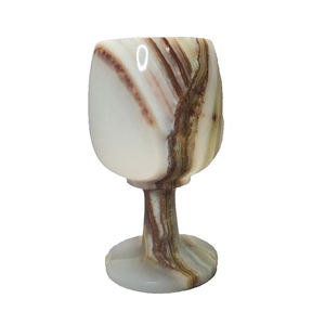 Verres à vin courts en onyx vert ombré moderne, grandes dalles de marbre, gobelets haut de gamme pour la cuisine et la vente en gros, faible MOQ, les plus vendus - Product Image 1