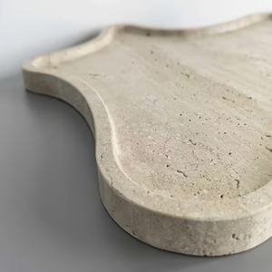 ถาด Travertine ทำมือรูปทรงไม่สม่ำเสมอ - Product Image 2