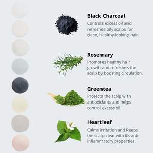 ERIGERON Boule de shampooing végétalien tout en un Soin des cheveux solides au charbon noir - Product Image 4