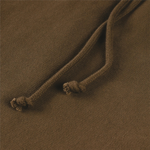 Shorts Bermuda en coton marron uni pour homme avec cordon de serrage à la taille, décontractés, mi-longs, tissés et teints - Product Image 6