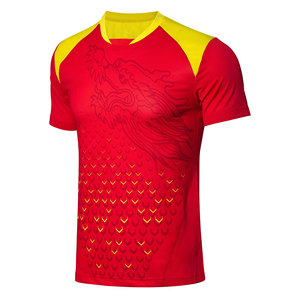 Camiseta de Fútbol de Moda, Transpirable, 100% Poliéster, Manga Corta, Estampado de Rayas y Puntos, Nuevo Diseño, Unisex, Adulto - Product Image 4