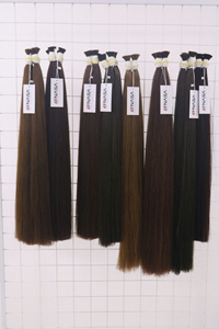 ผมต่อจากมนุษย์ดิบแบบ100% บริษัทนาซ่าผมสีดำเป็นกลุ่ม - Product Image 6