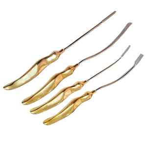 Ensemble de chirurgie endoscopique manuelle réutilisable en acier inoxydable de haute qualité - Poignée dorée certifiée CE pour la chirurgie plastique - Product Image 1