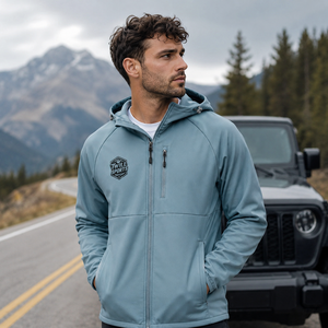 Custom Design Softshell Zipper Closure Hooded Softshell <b>Jacket</b> High Quality Stand Collar Winter Warm Heated Softshell <b>Jacket</b> - Product Image 2