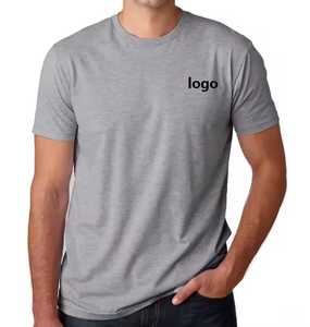 T-shirt Homme Col Rond Manches Courtes 100% Coton Couleur Unie Qualité Export Personnalisable Logo OEM Vente en Gros - Product Image 2