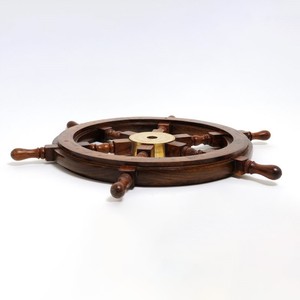 Wooden Handmade Painted <b>Ship</b> <b>Wheel</b>-36 inches Thanksgiving Love Theme Luxury Gift Decor Boat Collectible - Product Image 2
